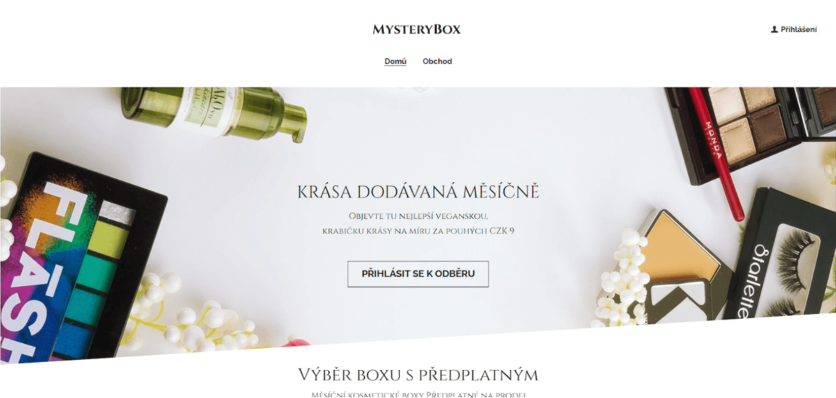 Šablona online obchodu Mystery Box od společnosti Strikingly Šablona online obchodu Mystery Box od společnosti Strikingly