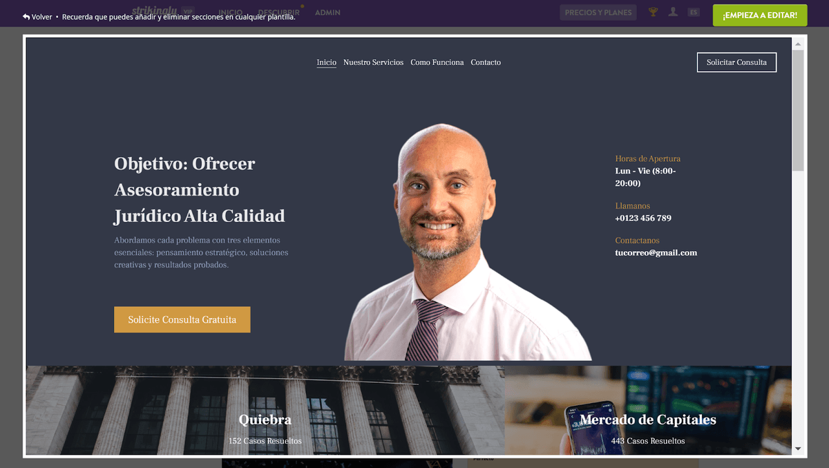 Convierta a los visitantes de su sitio web con Strikingly: un llamado a la acción (CTA) claro Convierta a los visitantes de su sitio web con Strikingly: un llamado a la acción (CTA) claro