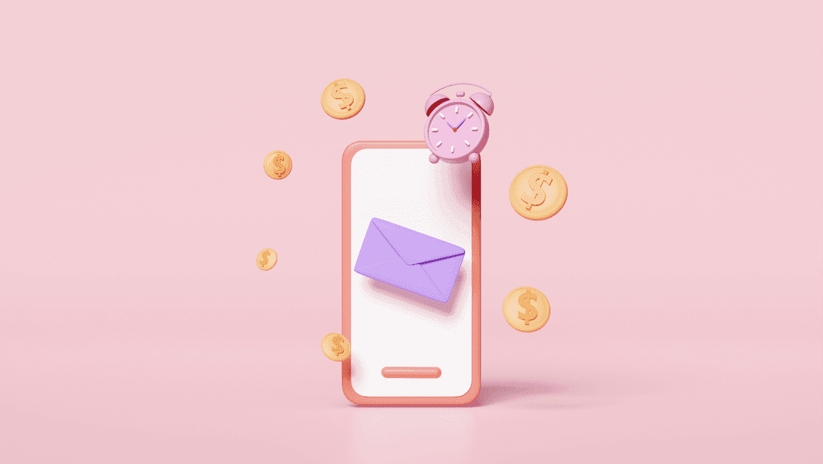 3D vykreslování mobilního telefonu Příjem obchodního zpravodaje 3D vykreslování mobilního telefonu Příjem obchodního zpravodaje