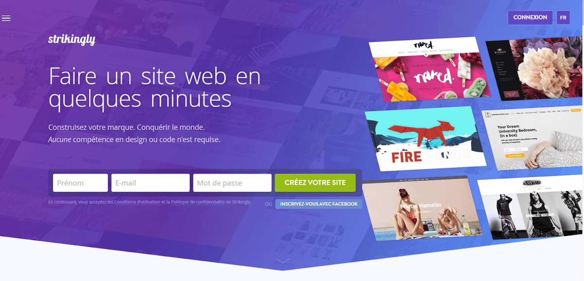 Fonctionnalités de Strikingly pour l'autofinancement Fonctionnalités de Strikingly pour l'autofinancement