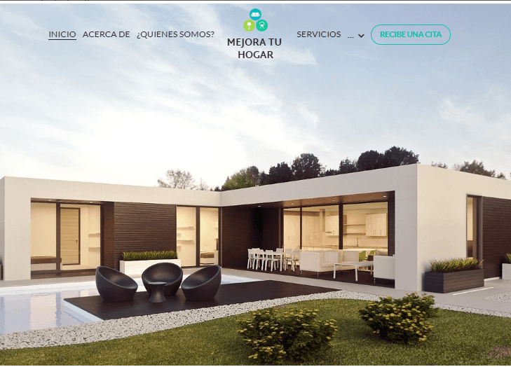 Plantilla de casa moderna de Strikingly Plantilla de casa moderna de Strikingly