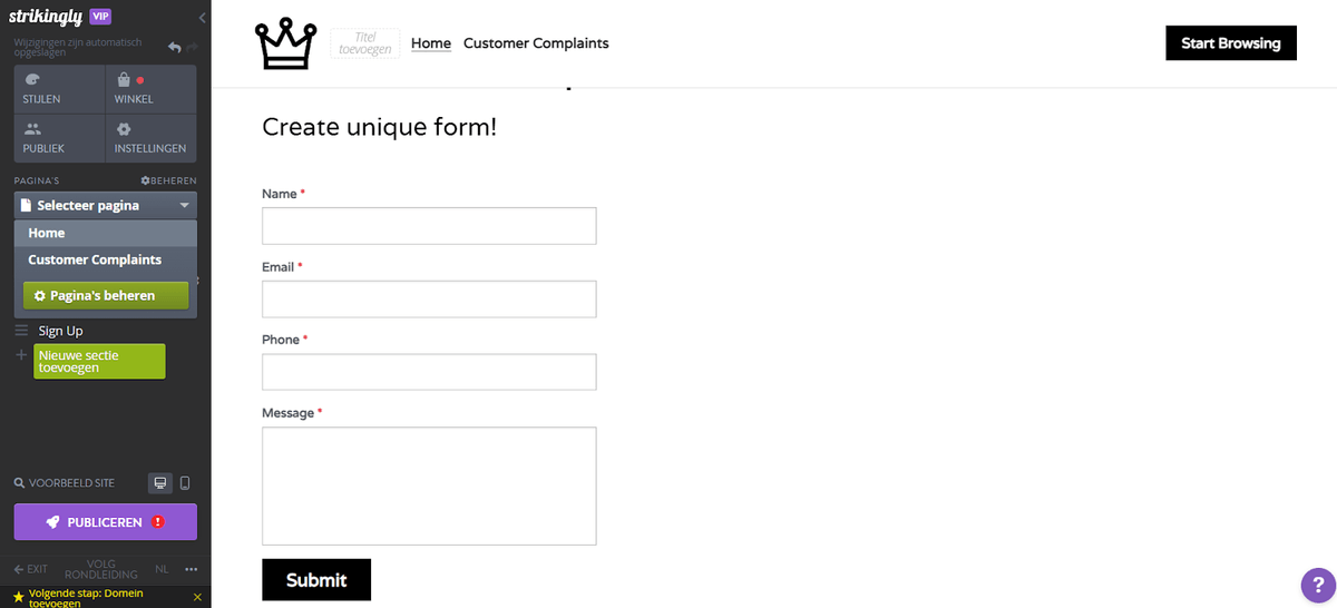 Beheer klachten van klanten - Registreer en volg feedback van klanten door een aangepast formulier in te sluiten Beheer klachten van klanten - Registreer en volg feedback van klanten door een aangepast formulier in te sluiten