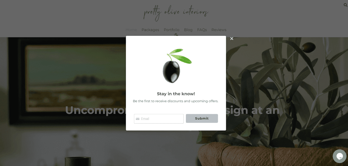 Desain popup terbaik seperti Olive Desain popup terbaik seperti Olive