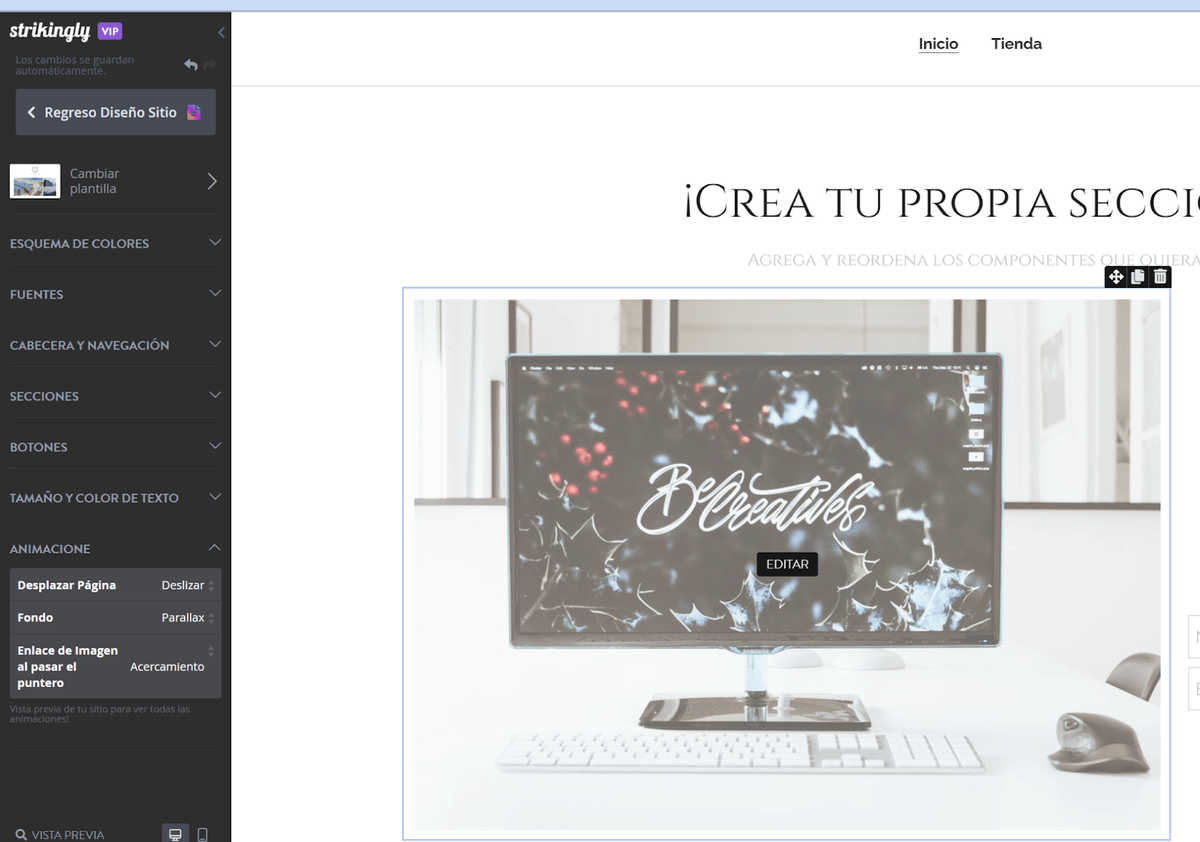 Editor de sitios web sorprendente Editor de sitios web sorprendente