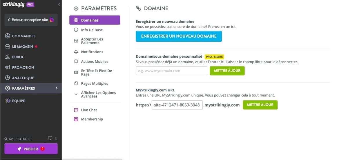 domaine de site web domaine de site web