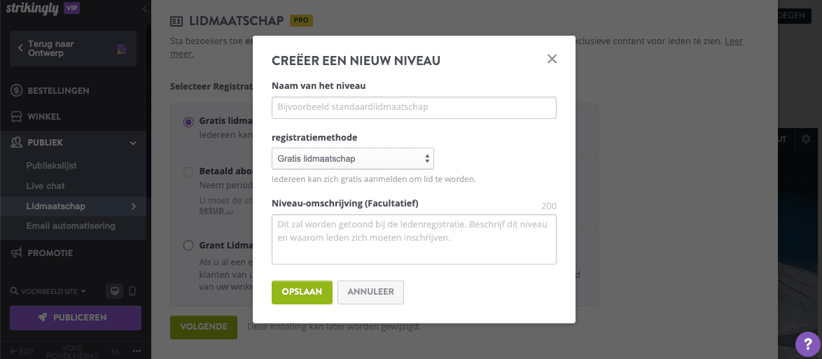 Aangepast lidmaatschap voor winkelklanten voor e-commerce websites Aangepast lidmaatschap voor winkelklanten voor e-commerce websites