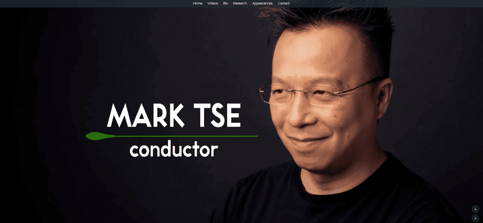 إنشاء موقع ويب مثل Mark Tse إنشاء موقع ويب مثل Mark Tse