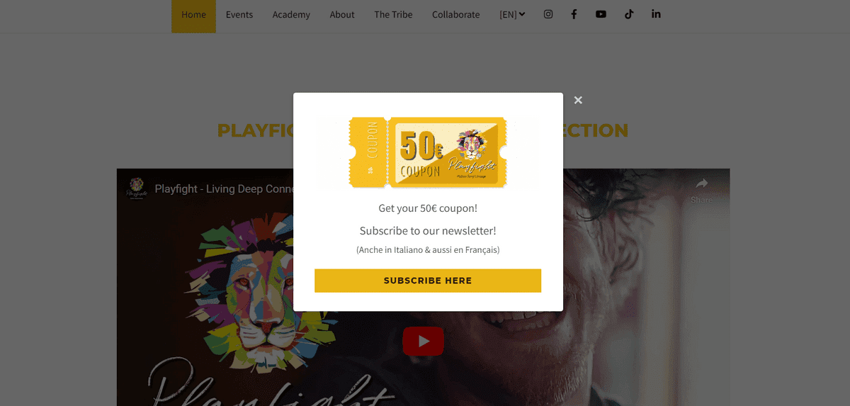 Desain pop-up Playfight Desain pop-up Playfight