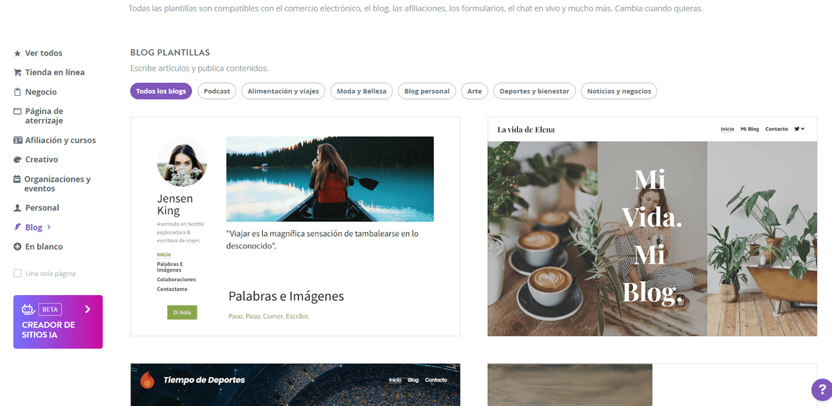 Elige una Plantilla Elige una Plantilla