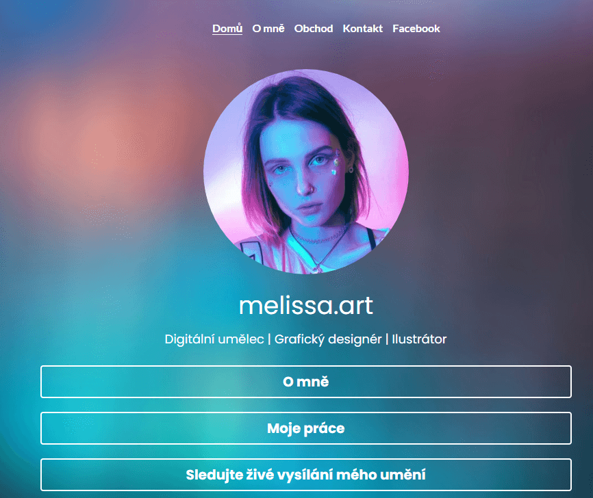 Šablona Melissa.Art pro kampaň na sociálních sítích s influencer marketingem Šablona Melissa.Art pro kampaň na sociálních sítích s influencer marketingem