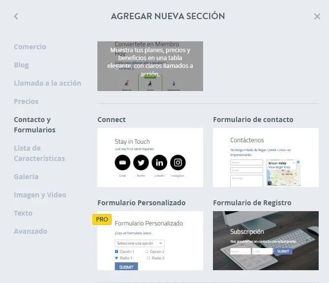 Agregar formulario Agregar formulario