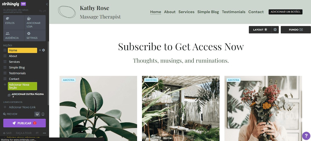 Adicione uma seção de blog ao seu site de blog Adicione uma seção de blog ao seu site de blog