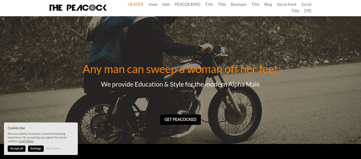 crie uma loja online com Strikingly como The Peacock crie uma loja online com Strikingly como The Peacock