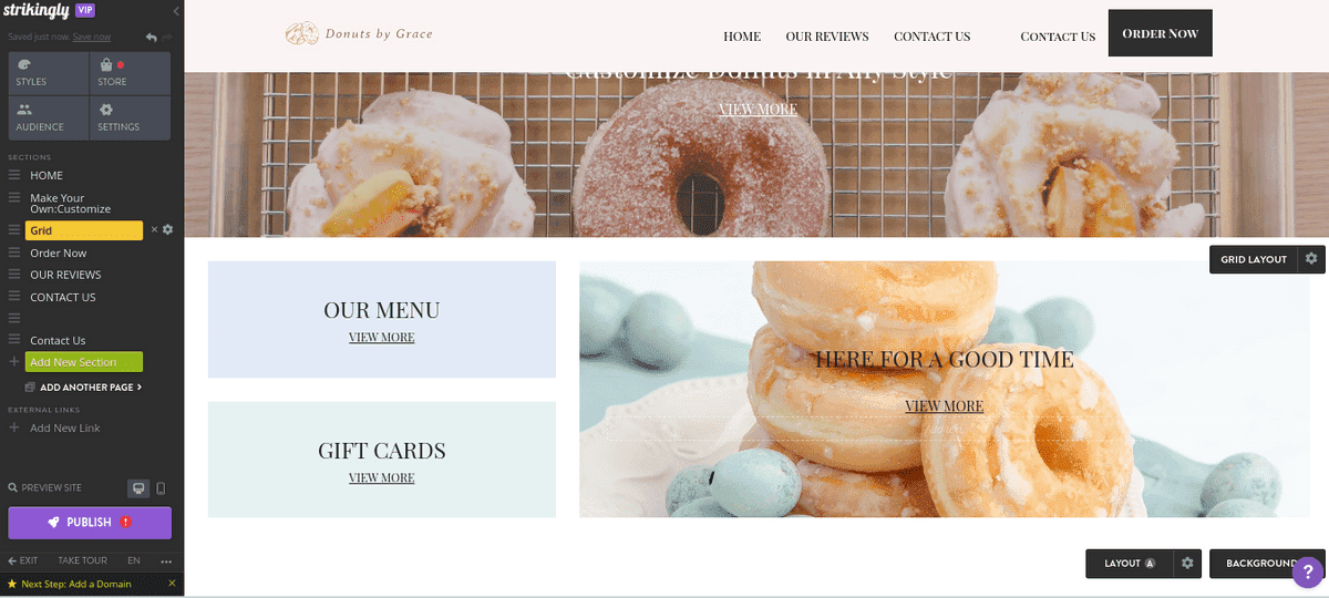 Hiển thị Menu trực tuyến Hiển thị Menu trực tuyến