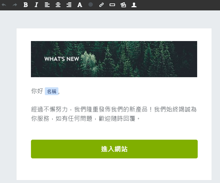 引人注目的時事通訊功能 引人注目的時事通訊功能
