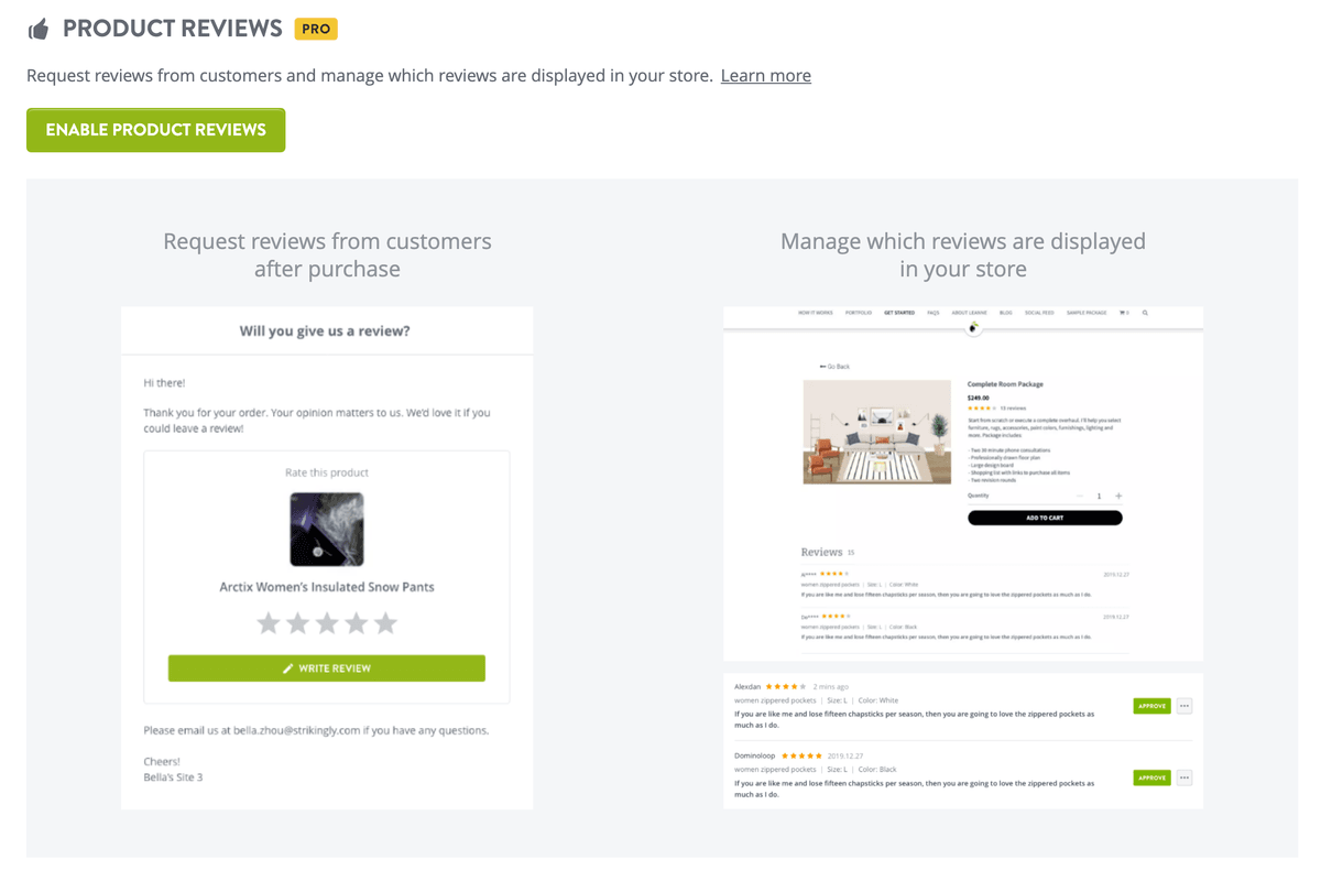 Strikingly 商品評價功能 Strikingly 商品評價功能