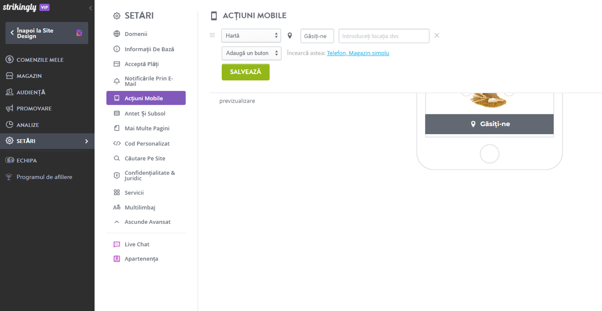 Design receptiv - adăugați acțiuni numai pentru dispozitive mobile Design receptiv - adăugați acțiuni numai pentru dispozitive mobile