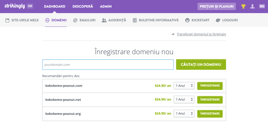 Surprinzător - Înregistrați un nume de domeniu Surprinzător - Înregistrați un nume de domeniu