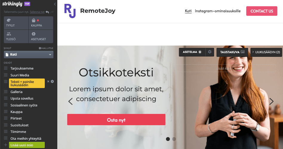 Upotettu videosisältö toimintakehotusbanneriin Upotettu videosisältö toimintakehotusbanneriin