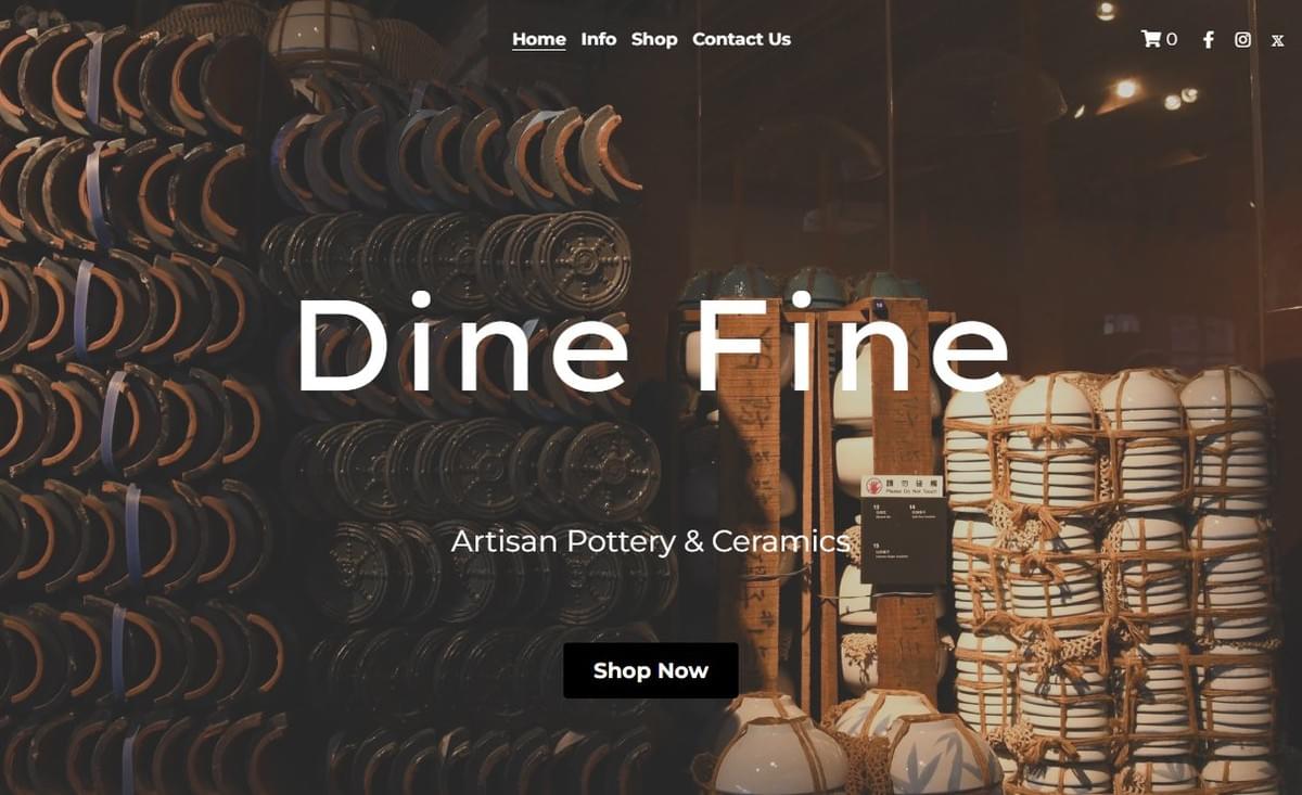 Dine Fine Template Dine Fine Template