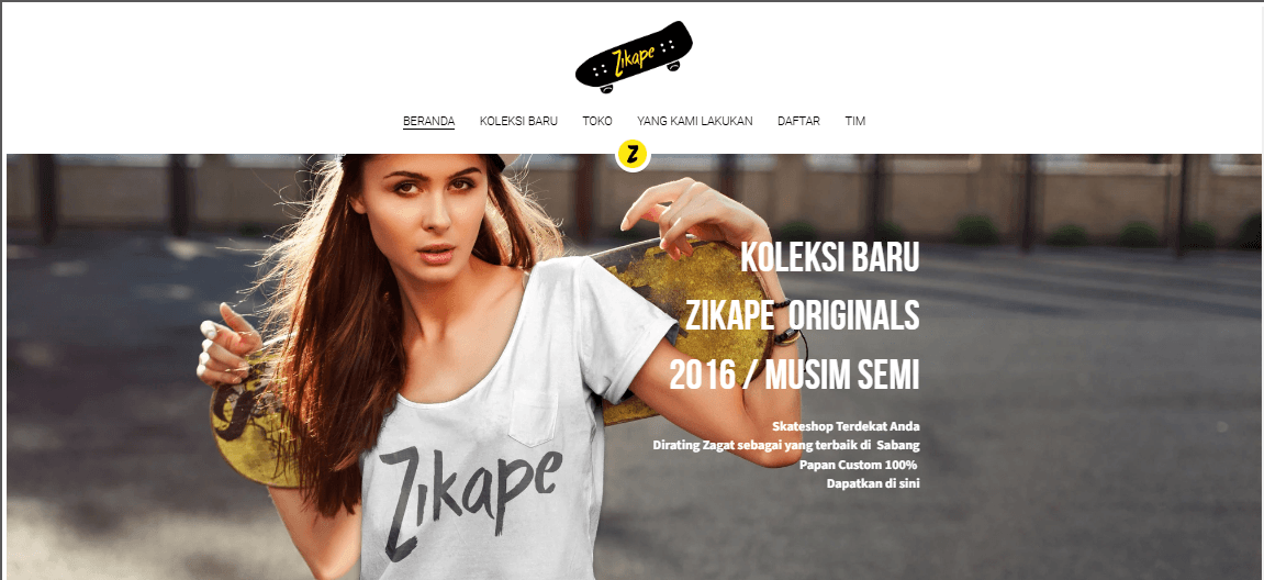 Templat Situs Web Satu Halaman Zikape Templat Situs Web Satu Halaman Zikape