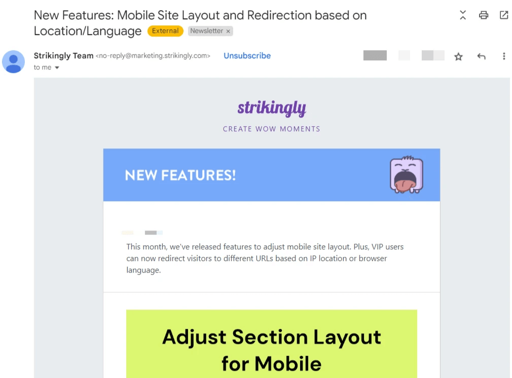 Strikingly LifeCycle Email Strikingly LifeCycle Email