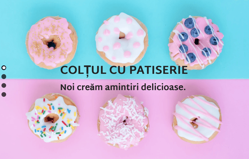 Strikingly - Șablon de colț de patiserie Strikingly - Șablon de colț de patiserie