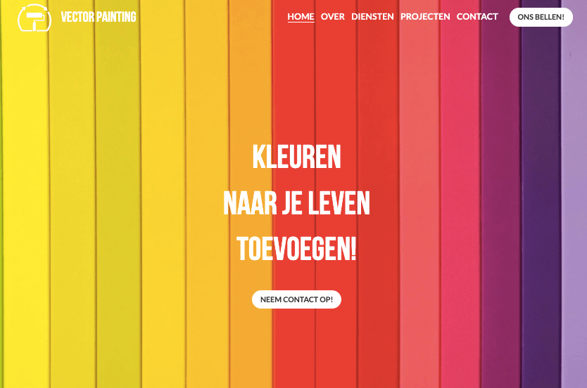 Opvallend - Websitesjabloon voor vectorschilderij Opvallend - Websitesjabloon voor vectorschilderij