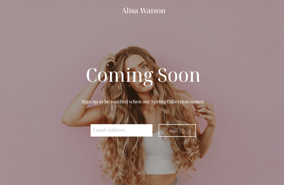 Coming Soon Template Coming Soon Template