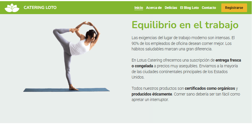 Plantilla de loto de Strikingly Plantilla de loto de Strikingly