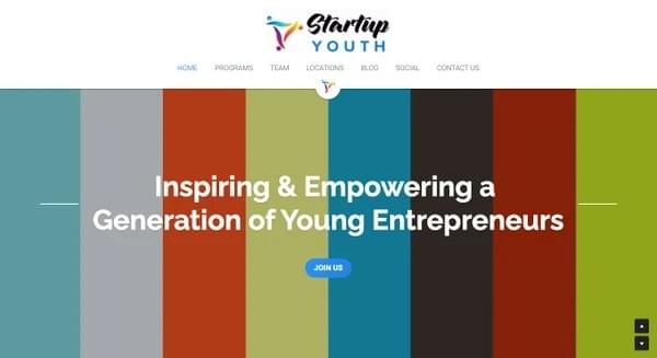 Sitio web de Startup Youth Sitio web de Startup Youth