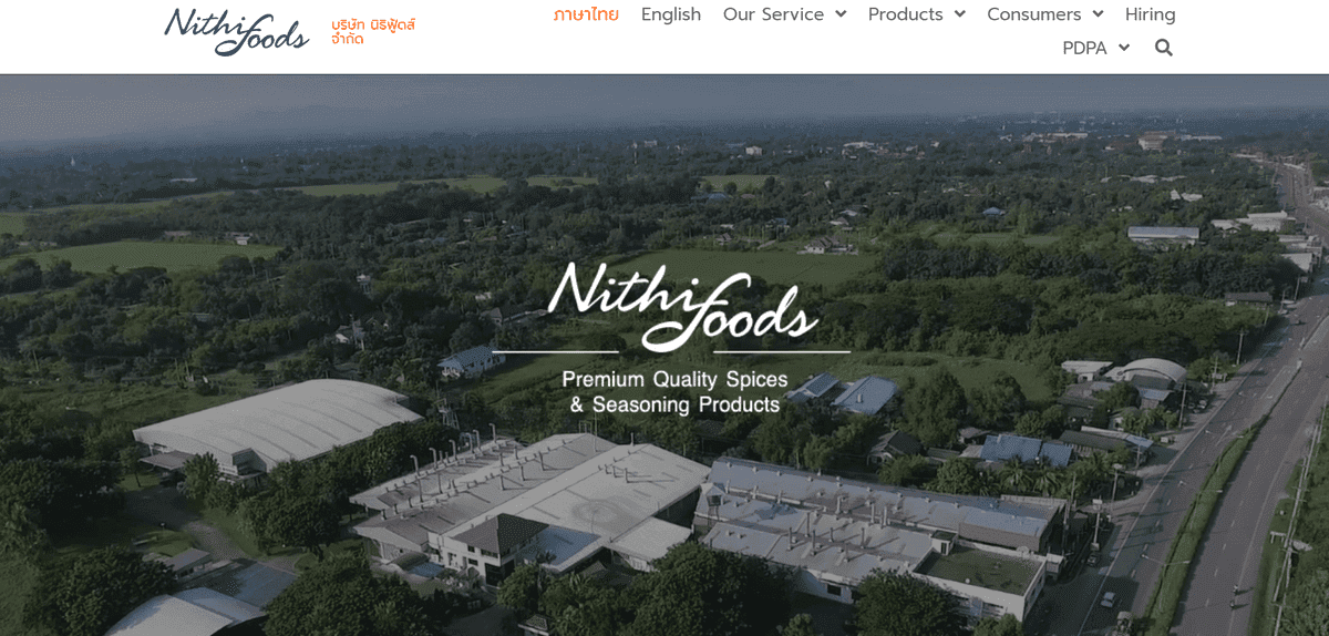 Situs web e-dagang makanan Nithi Situs web e-dagang makanan Nithi