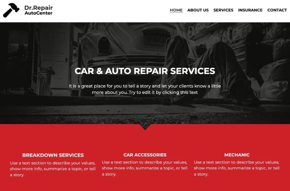 Template de site web de concessionnaire automobile sur Strikingly Template de site web de concessionnaire automobile sur Strikingly
