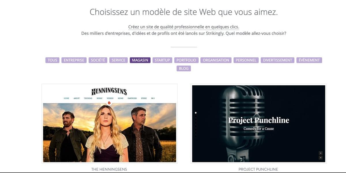 Modèle de site web Modèle de site web