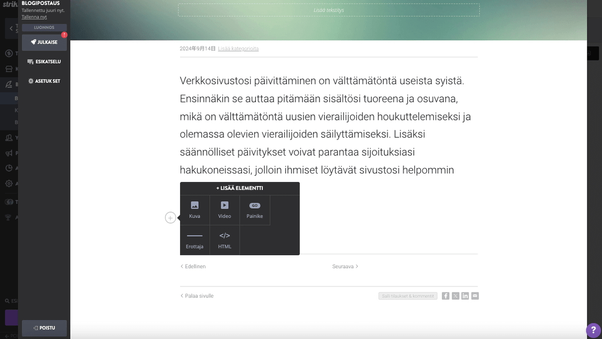 Päivitä verkkosivustosi blogisisältö Päivitä verkkosivustosi blogisisältö