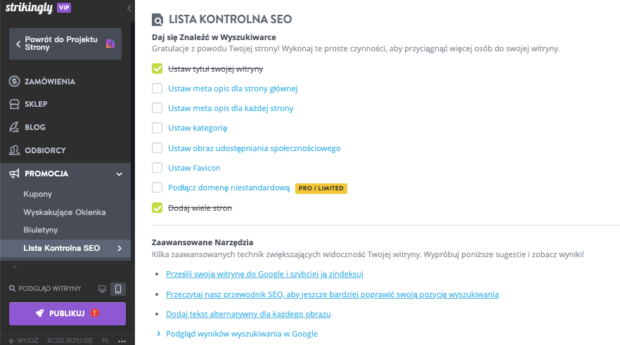 Stwórz własną markę dzięki Strikingly – narzędziom SEO Stwórz własną markę dzięki Strikingly – narzędziom SEO