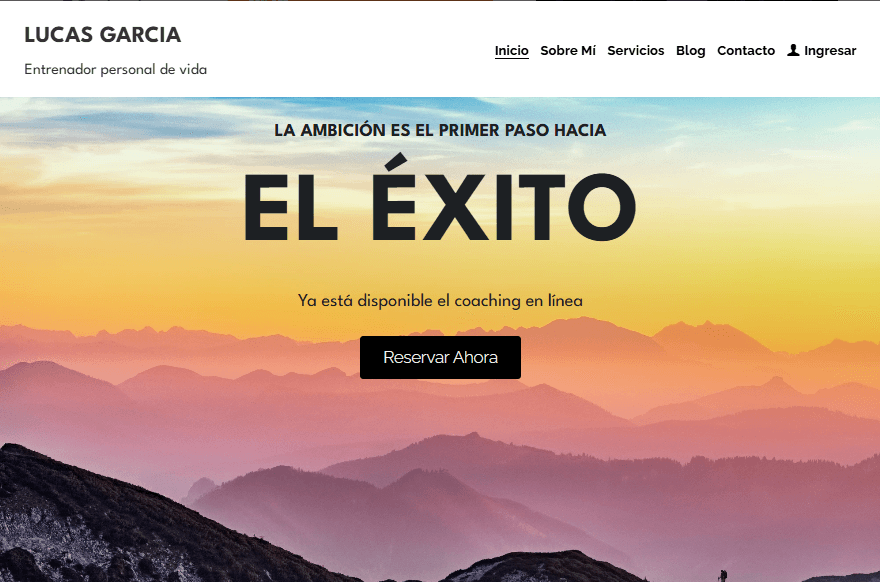 Coach de vida personal: Plantilla de servicio profesional de Strikingly Coach de vida personal: Plantilla de servicio profesional de Strikingly
