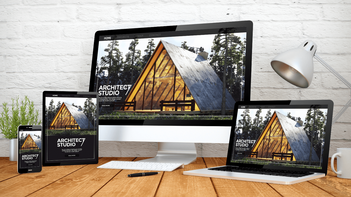 在多种设备上展示建筑网站 在多种设备上展示建筑网站