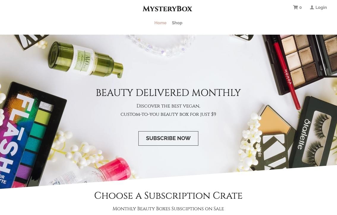 plantilla de Strikingly Mysterybox Website plantilla de Strikingly Mysterybox Website