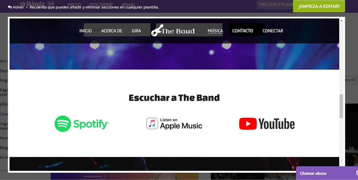 Integra un reproductor de música Integra un reproductor de música