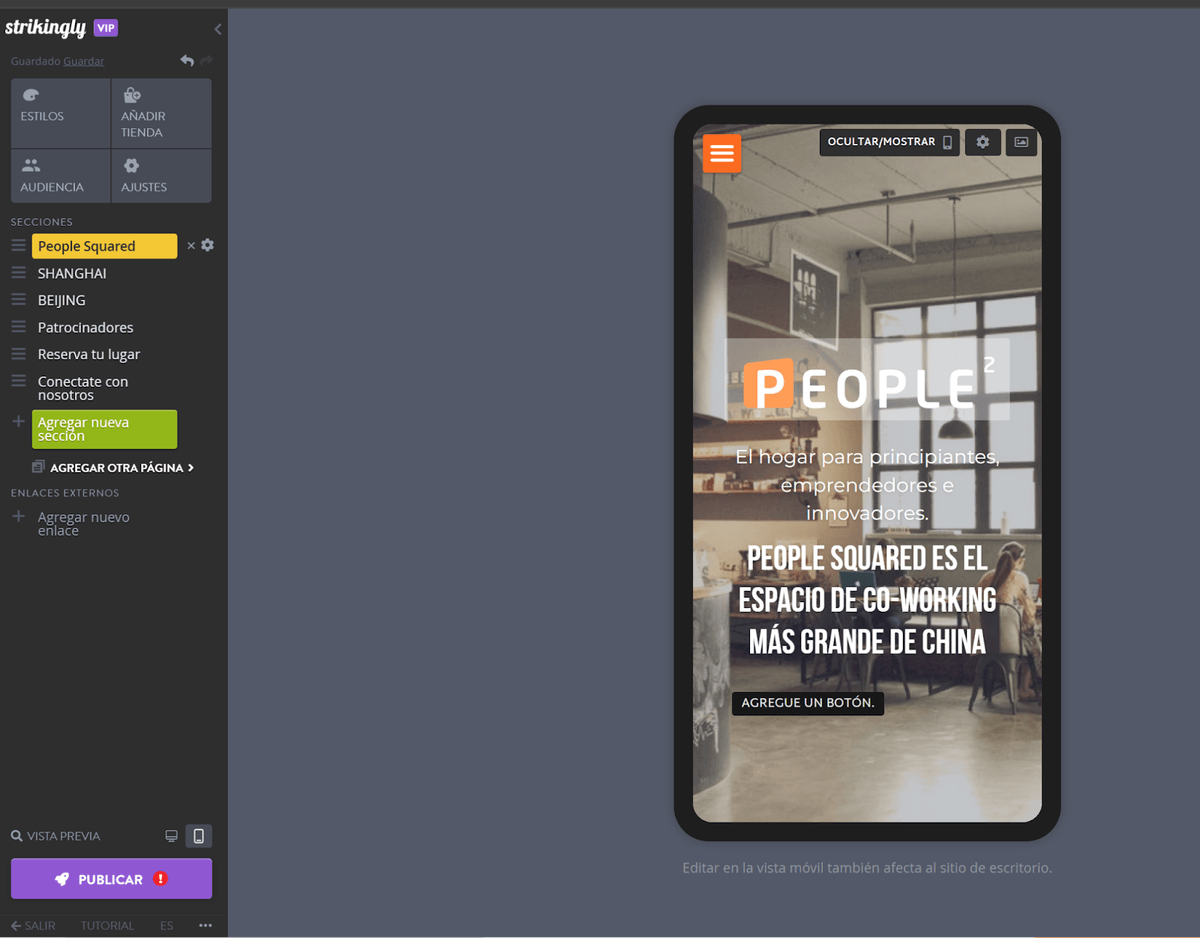 Convierta a los visitantes de su sitio web con Strikingly: diseño responsivo Convierta a los visitantes de su sitio web con Strikingly: diseño responsivo