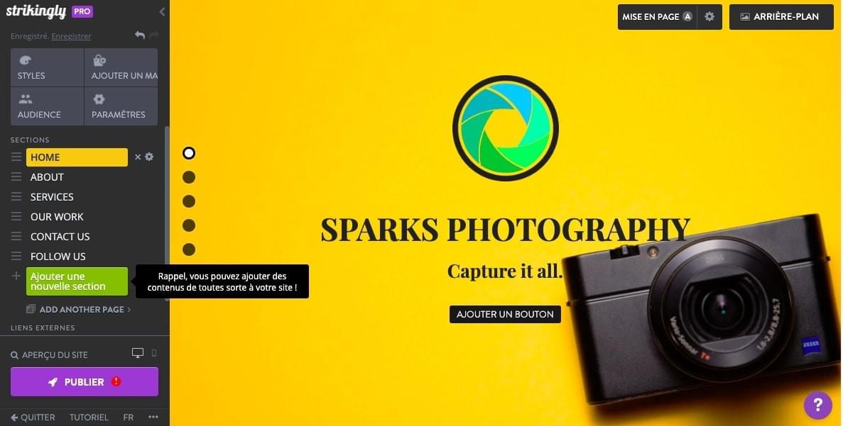 Personnaliser votre site web Personnaliser votre site web