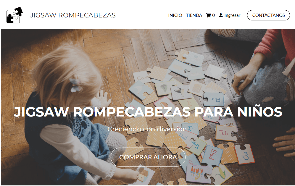 Plantilla de rompecabezas de Strikingly Plantilla de rompecabezas de Strikingly
