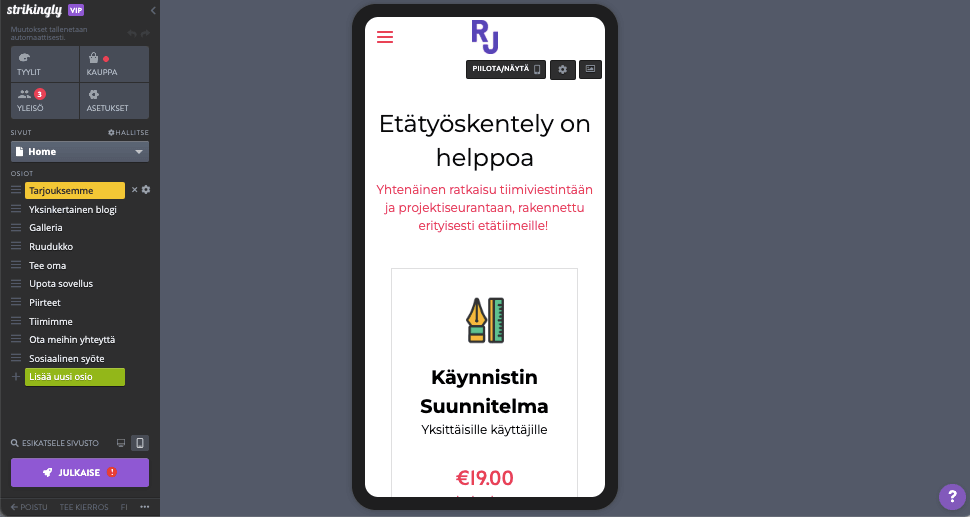 Sisältöstrategian toteuttaminen näyttävästi - mobiilioptimointi Sisältöstrategian toteuttaminen näyttävästi - mobiilioptimointi