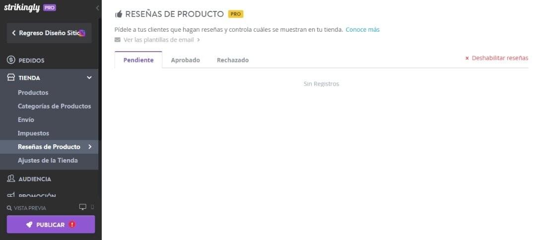 reseña de producto Strikingly reseña de producto Strikingly
