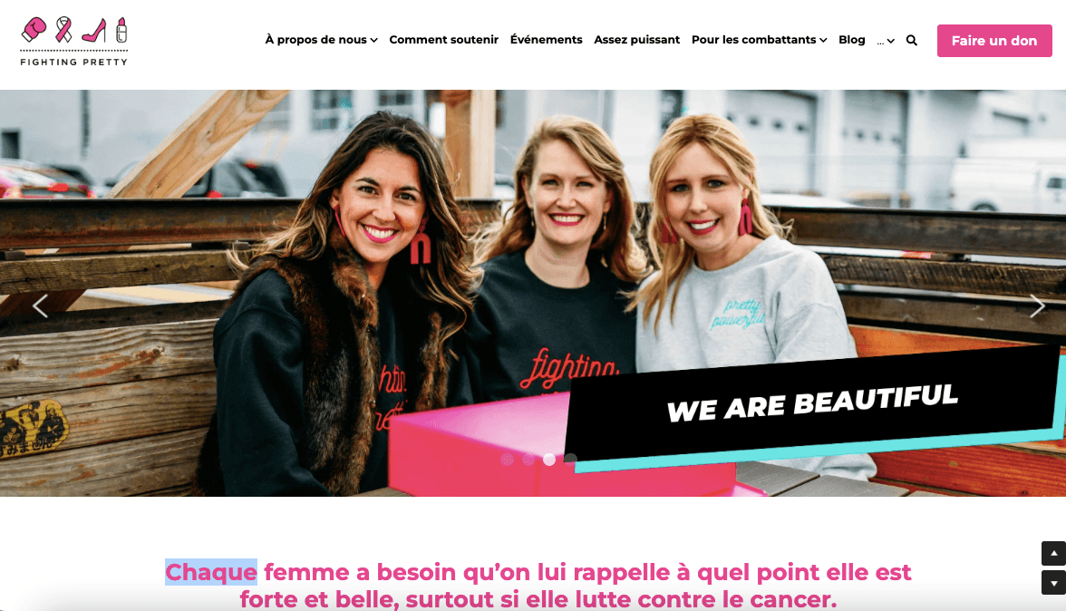 Fighting Pretty - une société à but non lucratif Fighting Pretty - une société à but non lucratif