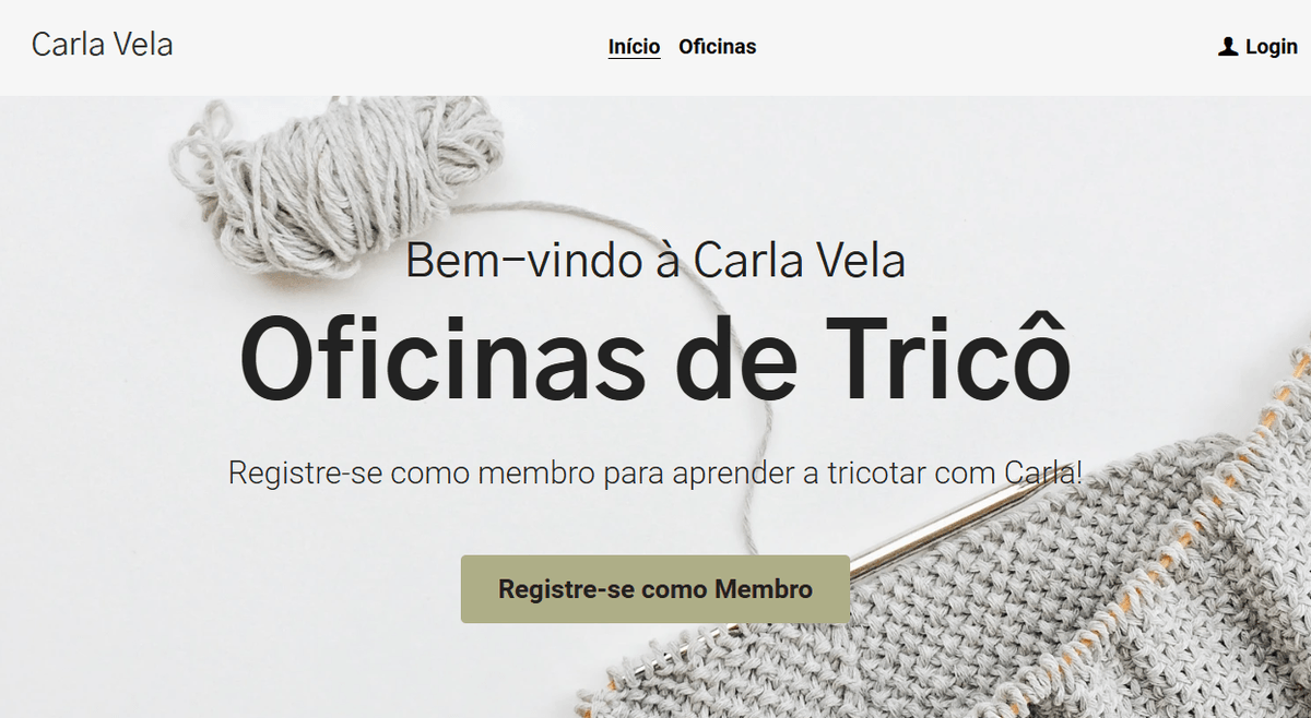 Modelo Carla Knits da Strikingly Modelo Carla Knits da Strikingly