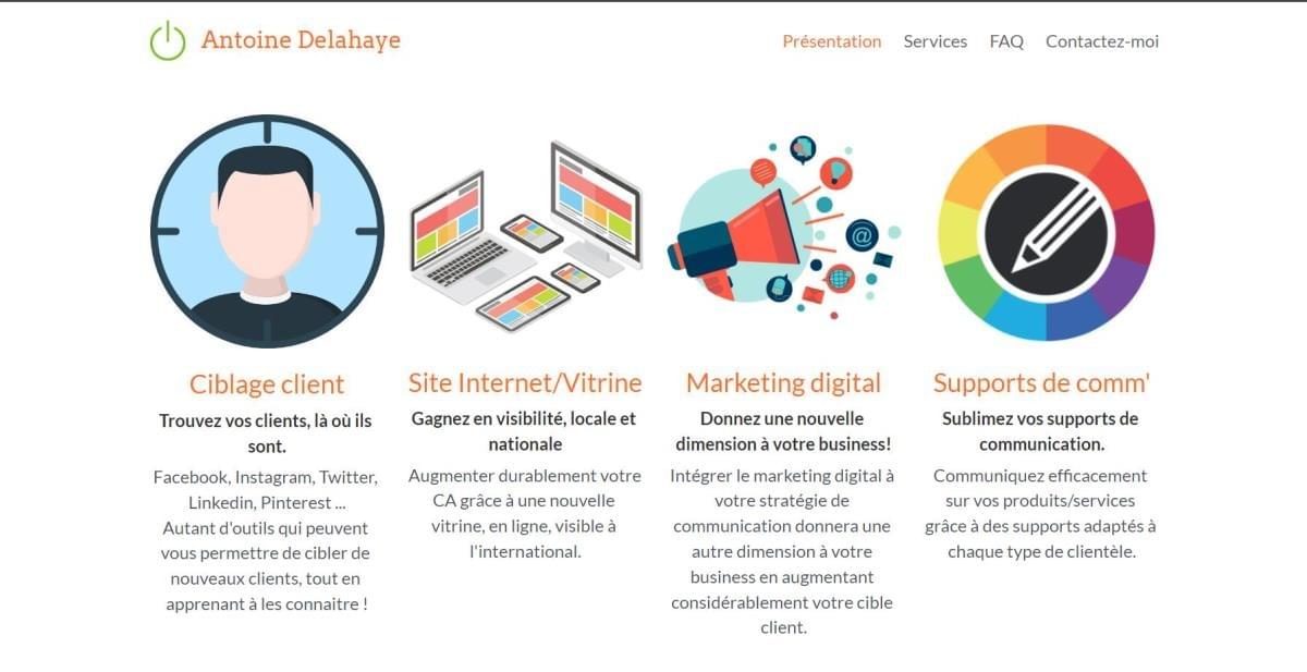 Le site Ad Services sur Strikingly Le site Ad Services sur Strikingly