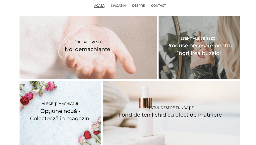 Șablon Chloe pentru site-urile web pentru artiști de machiaj Șablon Chloe pentru site-urile web pentru artiști de machiaj