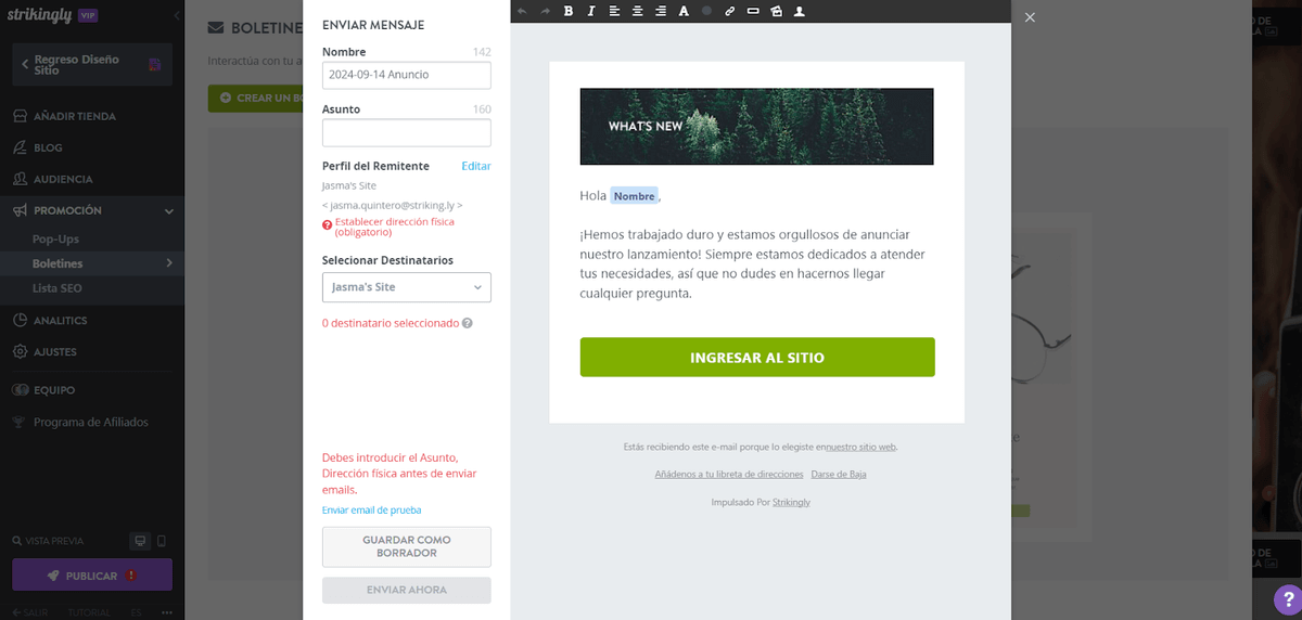 Creando Una Presencia Online Unificada Con Strikingly Y Herramientas De Marketing Por Email Creando Una Presencia Online Unificada Con Strikingly Y Herramientas De Marketing Por Email